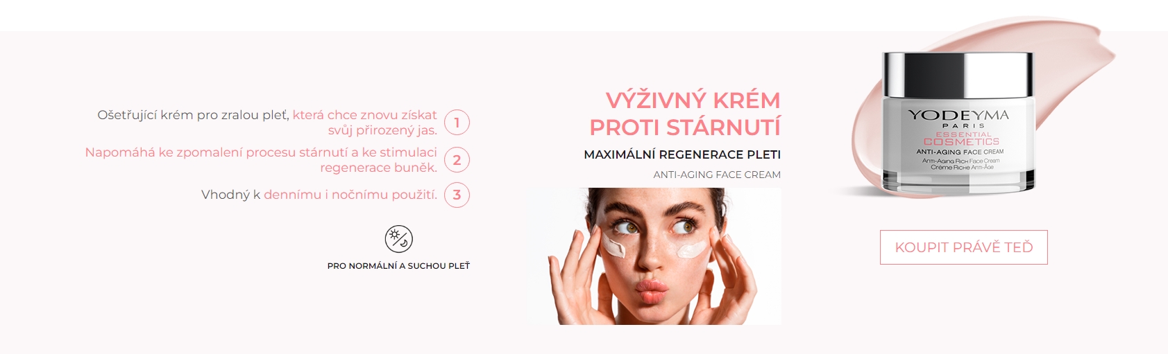 Krém proti stárnutí